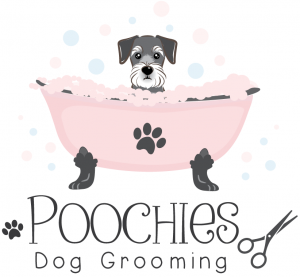 Poochies Dog Grooming Logo